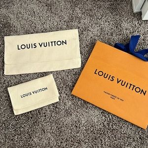 Authentic Louis Vuitton Shopping bag and Pouches